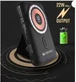 ZEBRONICS 10000 mAh 22 W Wired & Wireless Mini Pocket Size Power Bank (Black, Lithium-ion, Fast Charging for Mobile, Tablet, Smartwatch, Earbuds)