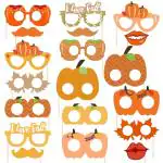 Zyozique 19 Pcs Little Pumpkin Photo Booth Props Little Pumpkin Theme Party Favors Decorations For Baby Shower Girls Birthday Party Supplies Orange Bi