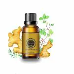 NEPROENT Drainage Ginger Oil,Tummy Ginger Oil, Ginger Oil Lymphatic Drainage Massage, Body Massage Natural Ginger Essential Oil-30ml (pack of 1)
