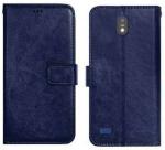 AmericHome Jio Phone Next, JioPhone Next, Jio Next Green, Blue Artificial Leather Mobile Flip Cover