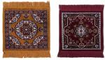 NAVRUDRA Multicolor Polyester Puja Aasan Meditation Multipurpose Mat - 18x18 Inch