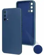 Jkobi Back Cover Case For OnePlus Nord CE 5G ( Matte Finish Silicone with Inside Fiber cloth |Blue )