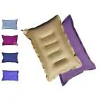 SHIVAM CART Soft Cotton Travelling Air Pillow, Compact and Lightweight Pillow, Neck Support headrest Pillow During Travelling in Bus, Train,Flight- Pack of 2 Multi Color.