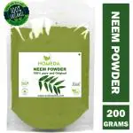 Homeda Organic Neem Powder (200g) for Face, Eating, Hair, Drinking (Neem Patta Leaf Leaves)