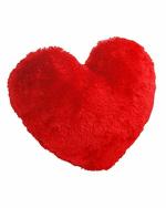 Tickles Red Fiber Heart Shape Cushion Pillow Stuffed Toy (30 x 8 cm)