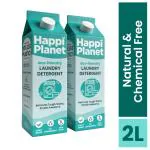 Happi Planet | Eco-Friendly Laundry Liquid Detergent | 2 x 1000ml | Plant Based, Biodegradable, Non Toxic, Natural, Organic | Tough On Stains & Odour, Smells Awesome, Protects Colour, Baby Safe