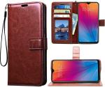 COVERBLACK Artificial Leather::Rubber Flip Cover Compatible model for Micromax HS2 Canvas Infinity - Brown
