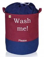 Yellow Weaves Cotton Canvas Laundry Bag for Dirty Clothes (50 LTR)