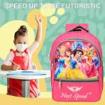 Next Speed Kids Princess School Bag for Girls, Waterproof School Bag, 18 L (Pink)