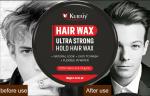 KURAIY Strong Hold Hair Wax - Wet Look - 100g Non-greasy wax, Easy-to-Wash, Strong & shiny wet Italian look without harmful chemicals or fixatives Hair Wax (100 g)