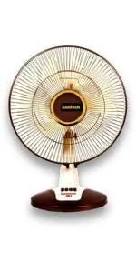 Santosh Shahenshah 16 Inch 400 mm Ultra High Speed 3 Blade Table Fan (Golden, Pack of 1)