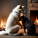 Love Creation 12x18 Size poster print for creative wall art- fireside-pet-portrait-11730(Non Sticker)
