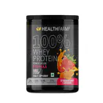 HealthFarm 100% Whey Protein Powder with 50 Servings -1.8kg (Strawberry Caramel)