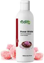 Edith Naturals Rose Toner, Refreshing & Hydrating with Hazel & Peppermint Men & Women Men & Women (100 ml)