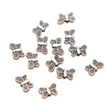 SHILPMART 30Pcs Butterfly Antique Silvery Plated Zinc Alloy Loose Spacer Beads for Jewelry Making DIY Special Bracelet Necklace Handmade Craft Supplies