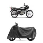 VOZILO Water Resistant Bike Cover Compatible with (splendor) , Rain, UV, Dust and Scratch Proof, All-Weather Proof Full Body Bike Cover, (Grey), Five Thread Stitched (Interlock)