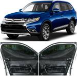 Able Elegant Car Magnetic Sun Shade Curtains with Zipper for Mitsubishi Outlander Set of 6 Pcs