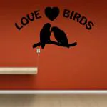 Decor Villa Wall Sticker ( Love bird ,Surface Covering Area 44 x 23 Inch)