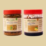 Orev Health Organic Shahi Lemon Pickle and Green Chilli Pickle -800gm (400gm * 2pack)