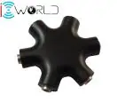 Iconnect World 3.5 Mm Multi Headphone Audio Jack Splitter Adapter