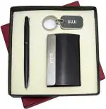 UJJi 3in1 Metal Pen with Stylus for Touch Screen Pen, Keychain and ATM Card Holder