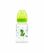 Mee Mee Premium Glass Feeding Bottle (Green, 120 ml)