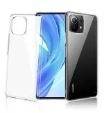 Golden Sand for Xiaomi 11 Lite NE 5G, Xiaomi Mi 11 Lite 5G Case - Ice Crystal Hybrid Scratch-Resistant, Yellow Resistant Coating, Shockproof Back Cover, Transparent PC Military Grade, Crystal Clear