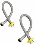 Flexible Pipe Ennius Smooth Water Flow Geyser Pipe Set, Jet Spray Pipe - Durable & Flexible Sink Drain Pipe | Connection Pipe For Geyser For Geyser Pack of 2