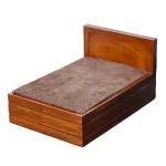 Happy Decor Handcrafted Sheesham Wood Laddu Gopal Bed for Home Temple | Traditional Pooja Room Furniture | Decorative Wooden Bed for Krishna Idol | Size:- (11 x 8 x 6) inch I 0 to 6 no. Kanhaji