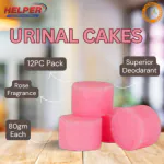 Helper Urinal Cakes/Cubes Rose Fragrannces ,Pack Of 12Pc.-80Gm Each , Sanitary Cubes ,Sani Cubes