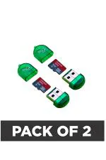 Parandiv Branded Original High Quality T-Flash Micro SD Card Reader (Pack of 2-Multi Colour)