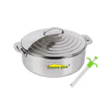Home-Pro - Casserole 2500ML Jupiter Design and Lighter Green | Stainless Steel insulated Casserole, Hotpot | Stainless Steel Kitchen Gas Lighter | Combo Pack