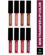 ELDERWAND Beauty Lipstick Combo Pack Of Red & Nud Edition Liquid Matte Set of 2
