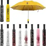 K D ENTERPRISE Wine Bottle Umbrella I Windproof Double Layer Cover