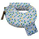 Nagar International Blue Cotton Teddy Bear Print Baby Breastfeeding Pillow