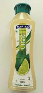 Mala's Lime Cordial,750 Ml