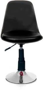 Sitwell Black Fabric Bar Stool
