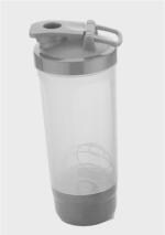 Protein Shaker Bottle 600ml/ 100% Leak Proof BPA Free Gym Shaker Pro Cyclone Shaker BLACK