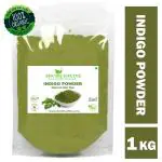 Shudh Online Indigo Powder Organic (1000g) for Hair Black Colour, Natural Avuri Leaf Powder, Neela Amari, Neel Patti, Neelayamari, Neli Aku, Indico. Powder