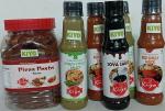 Kiyo's Combo Pack of Pizza Pasta Sauce *900 gms + Red Chilly Sauce *210 gms X 2 + Green Sauce *210gms X 2 +Soya Sauce *210 gms X 1