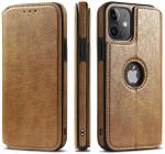 Excelsior Premium Leather Wallet flip Cover case with | Card and Cash Slot | 360 Full Body Protection Compatible with Apple iPhone 14 (Brown)