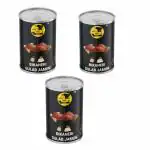 SAVIBITE Bikaneri Gulab Jamun | Rasdaar Brown Balls | Diwali/Rakshabandhan Sweet | 8pcs | Can (400 g) (Ready to Eat Rasgulla, 10 Pieces Per Can, 100% Veg, Authentic Bengali Sweet) ( Pack of 3 )