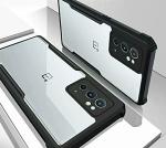 A rtistque Hard Transparent Acrylic Armor Clear Back Cover Case for OnePlus 9RT 5G Anti-Drop Shockproof TPU Edge - Black