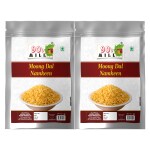 90's MILL Old Delhi Authentic Moong Dal | Salted Moong Dal Namkeen Salty Moong Dal | Organic Namkeen | Fried in Cold Pressed Groundnut Oil | Healthy Indian Snacks | No Preservatives-350g*2Pack