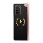 GADGETSWRAP Printed Vinyl Skin Sticker for Samsung Galaxy Z Fold 2 - Gold Star