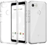 XOVO Back Cover for Google Pixel 3 XL (Transparent, Dual Protection, Silicon, Pack of 1)