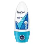 Rexona Shower Fresh Underarm Roll On Deodorant For Women, Antiperspirant, Removes Odour, Keeps Skin Fresh & Clean, Alcohol Free, Skin Friendly, 50 Ml