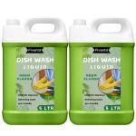 FIVANTA Dish Wash Liquid 10 Liter Green | Natural, Plant Based & Eco-Friendly | Removes Tough Grease, Soft on Hands