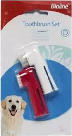Kapoor Pets Dogs Bioline Toothbrush Set 2pc.