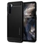 Spigen Black TPU Rugged Armor Back Cover Case Designed For Oneplus Nord 5G